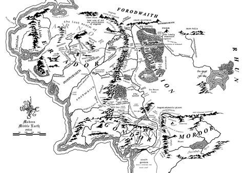 Image result for Middle Earth Map Vector