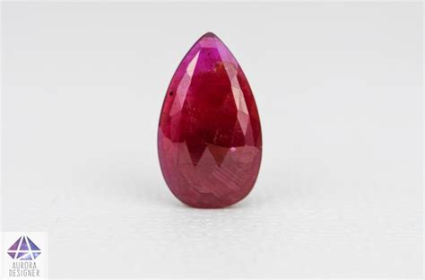 Toradh íomhá ar ruby pear shape
