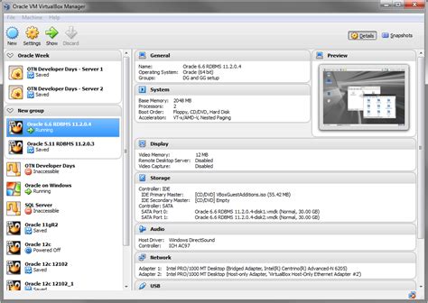 Image result for Oracle VirtualBox Manager GUI