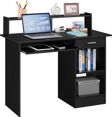 Image result for Small Computer Desk with Keyboard Tray