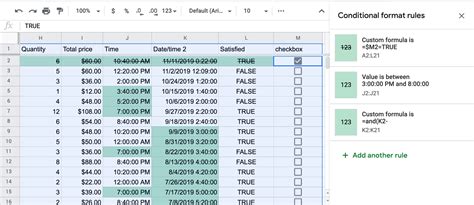 Conditional Formatting in Google Sheets に対する画像結果