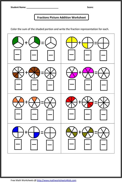 Afbeeldingsresultaten voor 3rd Grade Math Worksheets Fractions