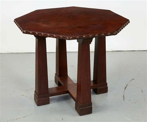 Image result for Leather Top Table Octagonal