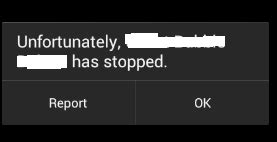 Has Stopped Close App に対する画像結果