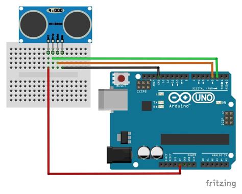 Image result for Arduino Ultrasonic Distance Sensor Tinkercad Code