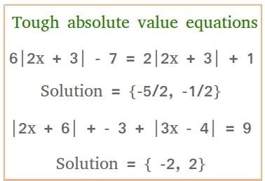Afbeeldingsresultaten voor Absolute Value Problems