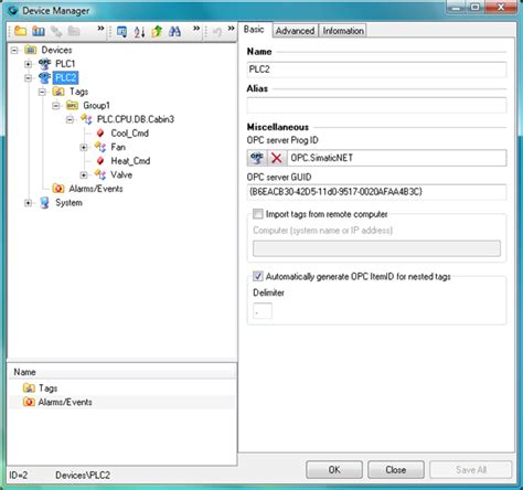 Toradh íomhá ar opc servers browse using all variable python