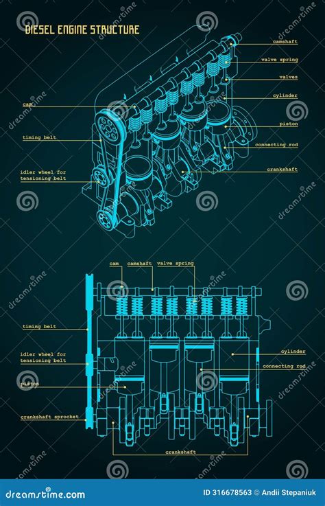 Image result for Diesel Engine Drawing