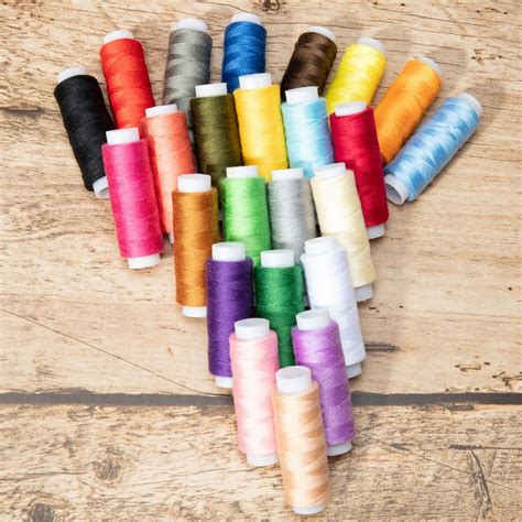 Toradh íomhá ar Sewing Thread Assorted Colors 200 Yd Spool
