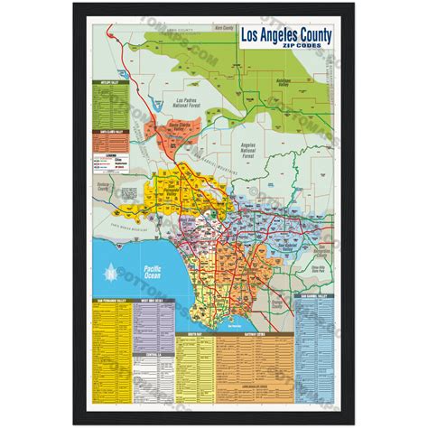 Image result for Zip Code Map for Los Angeles