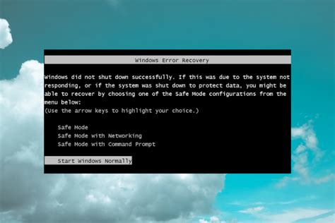 Toradh íomhá ar Windows Error Recovery Windows 7