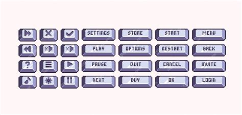 Image result for Pixelated Menu Button
