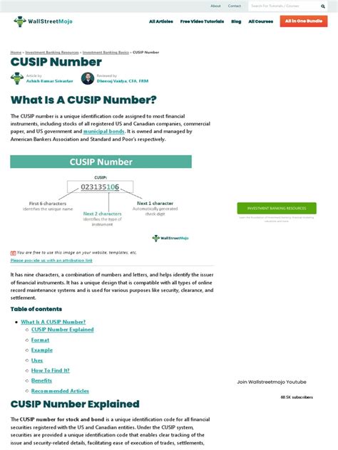 Image result for CUSIP Search