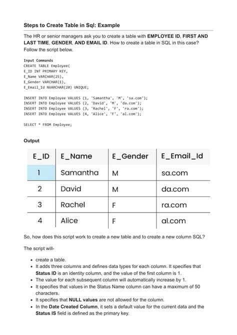 How to Create Columns in SQL に対する画像結果