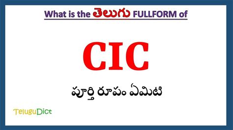 Image result for CIC Full Form Computer Course