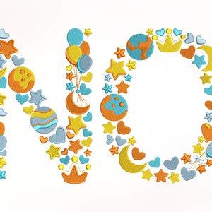 Toradh íomhá ar Machine Embroidery Alphabet Designs