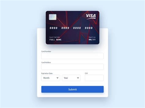 Image result for Card Form Web