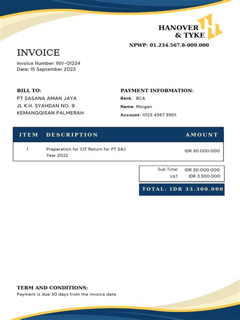 Image result for invoice sample pdf