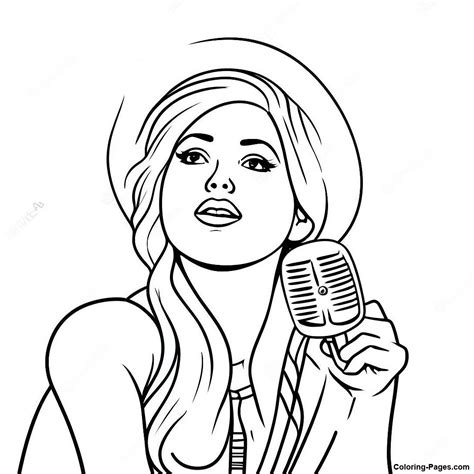 Coloring Pages Beautiful Singer に対する画像結果