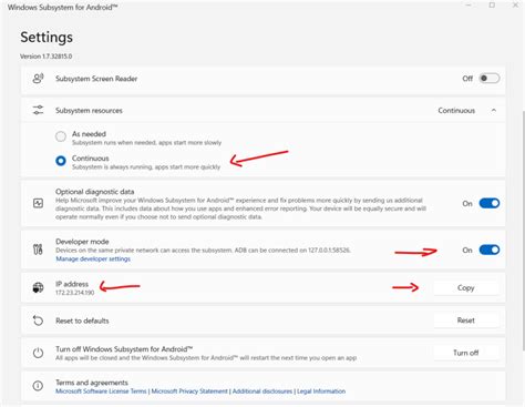 Image result for Windows Subsystem for Android Showing No Connection