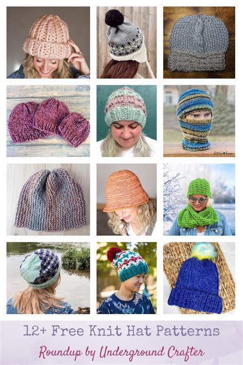 Image result for Free Hat Patterns to Knit in 8 Ply