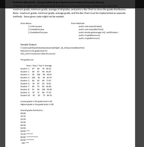 Java Grade Program に対する画像結果