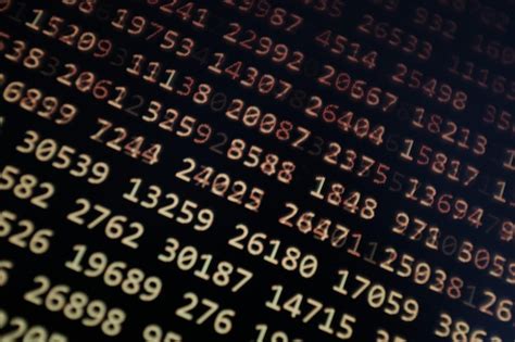 Toradh íomhá ar Screen of Code Numbers