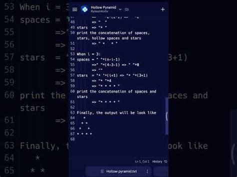 Hollow Pyramid in Python に対する画像結果