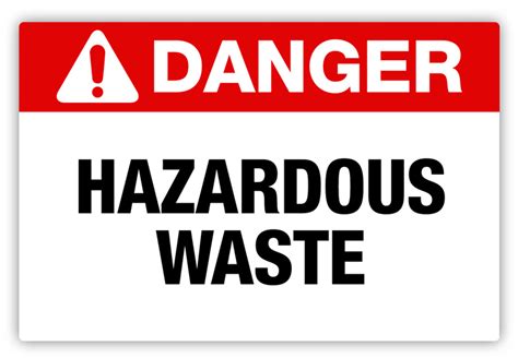 Toradh íomhá ar Hazardous Waste Disposal Label Example
