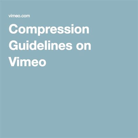 Image result for Vimeo Compression