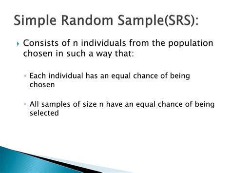 Image result for Simple Random Sample SRS