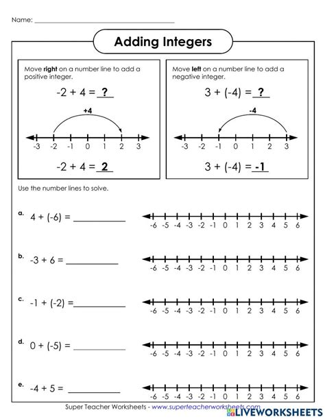 Adding Integers with Number Line എന്നതിനുള്ള ഇമേജ് ഫലം