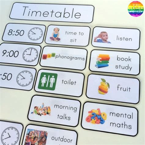 Toradh íomhá ar Visual Timetable KS2