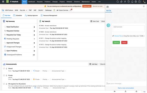 Bildergebnis für ManageEngine ServiceDesk Plus Ticketing Process