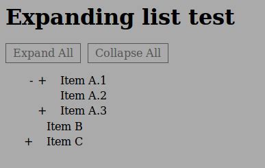 Image result for HTML ListExpand