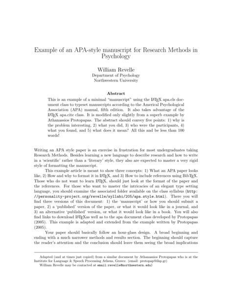 Toradh íomhá ar Method Section Example APA Formatting