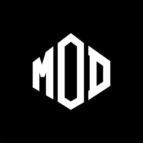 Premium Vector | Mod letter logo design with polygon shape mod polygon ...