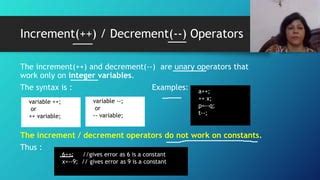 Toradh íomhá ar Increment/Decrement Word Example