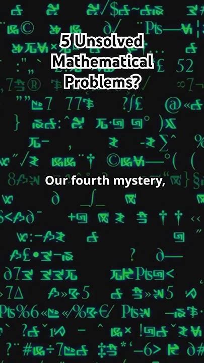 Image result for Unsolved Math Problems