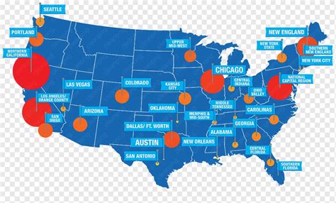 Image result for Map US Major Cities