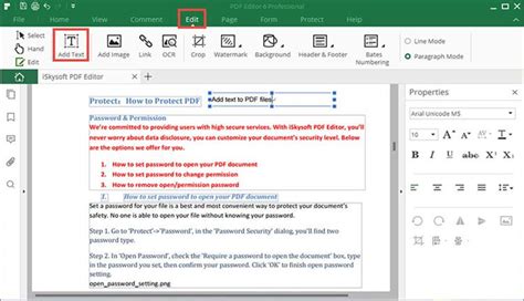 Image result for Add Text On PDF Button