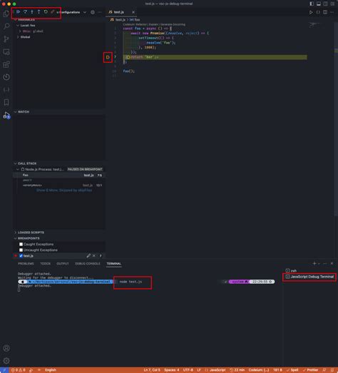 Toradh íomhá ar JavaScript Debugger Vscode Extensions