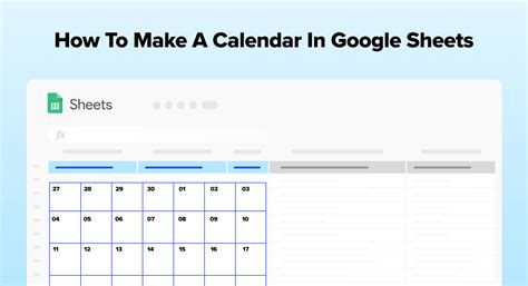 Image result for How to Do a Calendar in Google Sheets