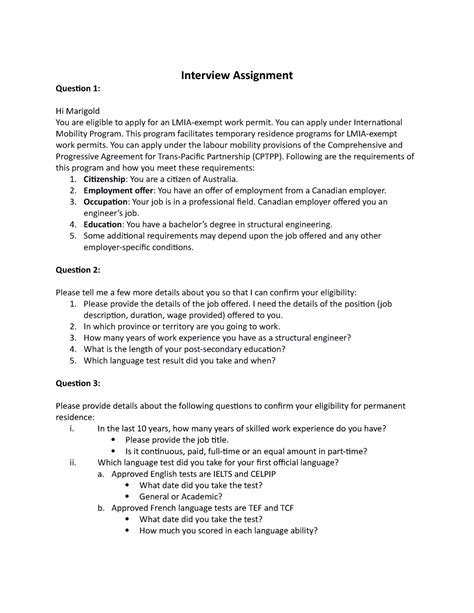Image result for Interview Assignment Sample