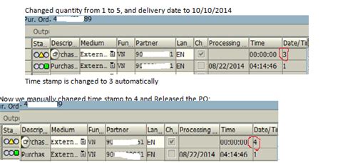 Image result for SAP Output Message Neu Chang Message