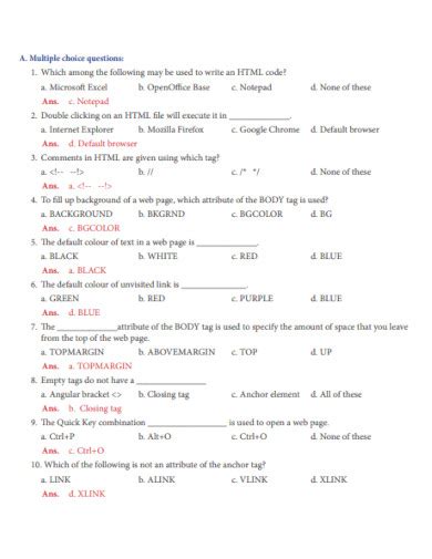 Image result for HTML Exaples