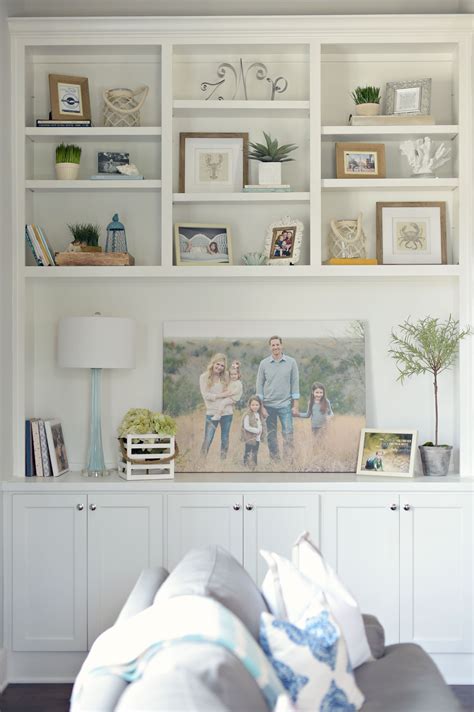 Image result for Decorating Built in Shelves