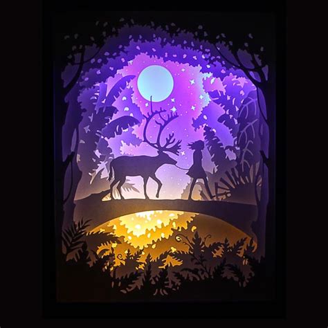 Toradh íomhá ar Paper Cut Shadow Box Tutorial
