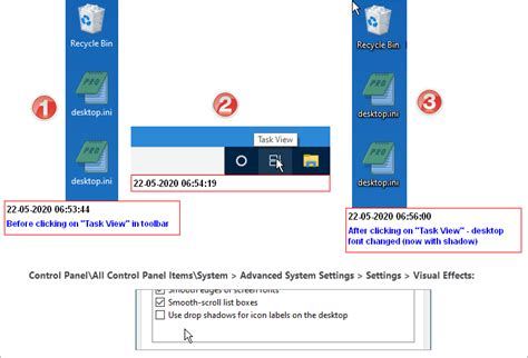 Task View Settings に対する画像結果