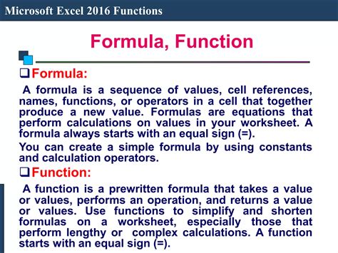 Image result for Microsoft Excel 2016 Function
